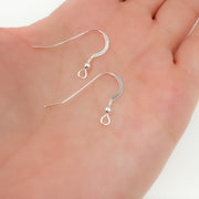 Sterling Silver Fish Hook with Ball Ear Wire